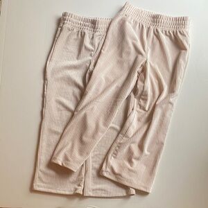 2 Pairs of Stretchy Ribbed Beige Pant for Girls